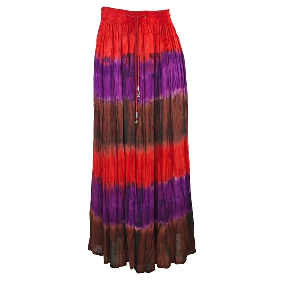 Coupe Dresses & Skirts - Coupe NWT Boho Tie Dye Gypsy Maxi Skirt L XL
